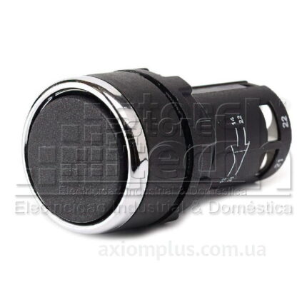 MB102DH Pulsador Compacto Nnegro 1NO 1NC