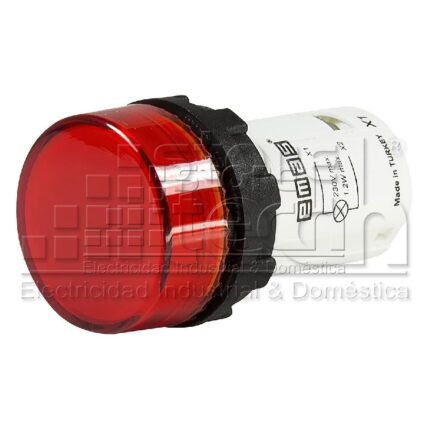 LAMPARA COMPACTA ROJA 220 VAC