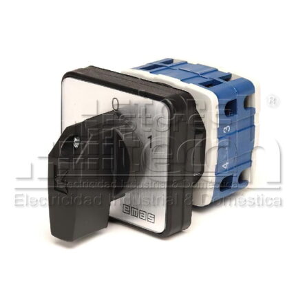 PSA080AK331S EMAS - INTERRUPTOR DE LEVAS 3X80A DE 2 POSICIONES 0 Y 1