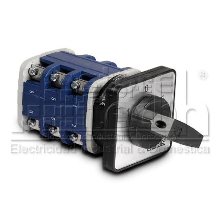 PSA080KD334S - EMAS - INTERRUPTOR DE LEVAS 3X80A 3 POSICIONES 0 1 2